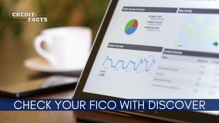 person comparing their FICO score from Discover